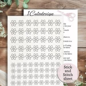 Embroidery stick and stitch